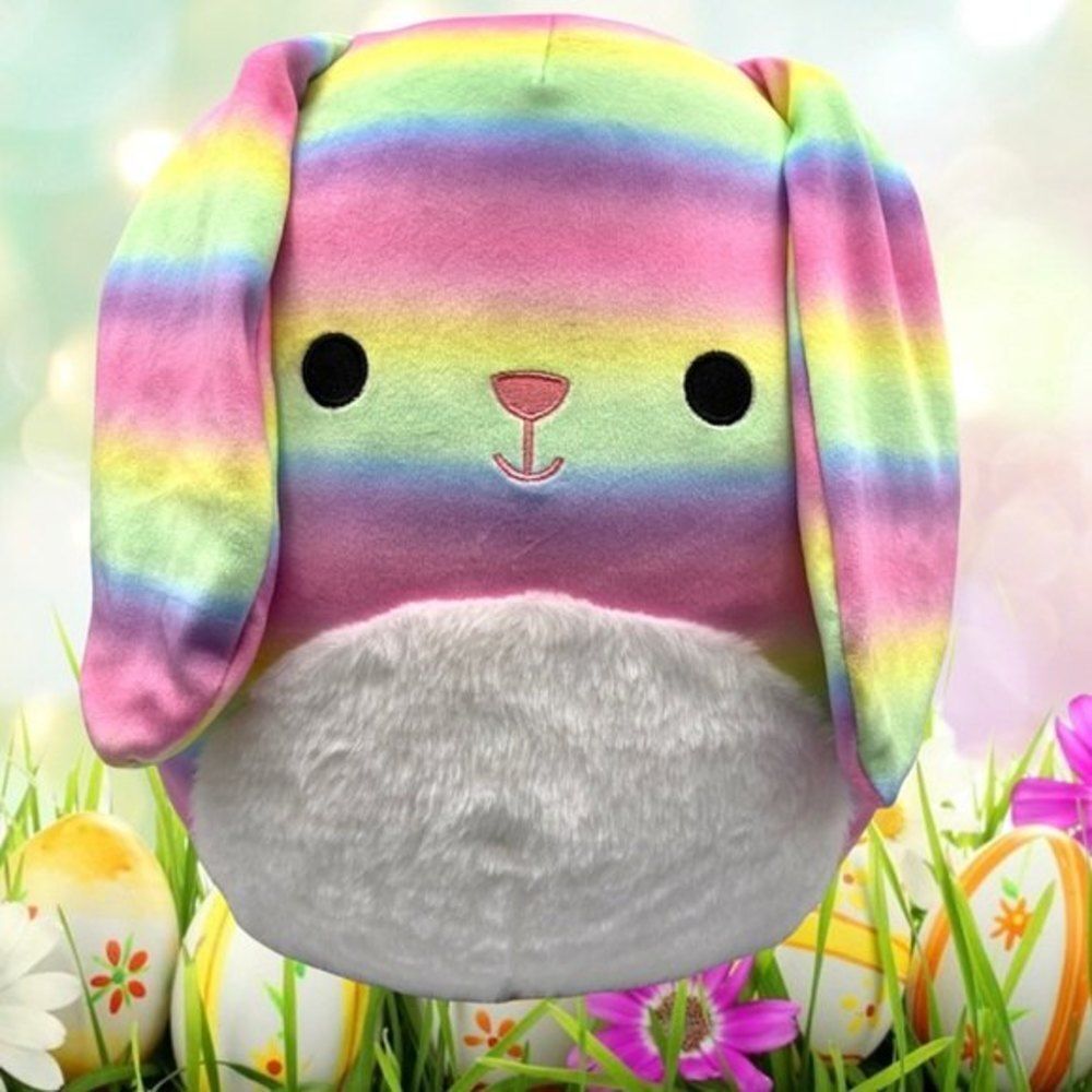Squishmallows Danya The Rainbow  Bunny 12" Plush Toy